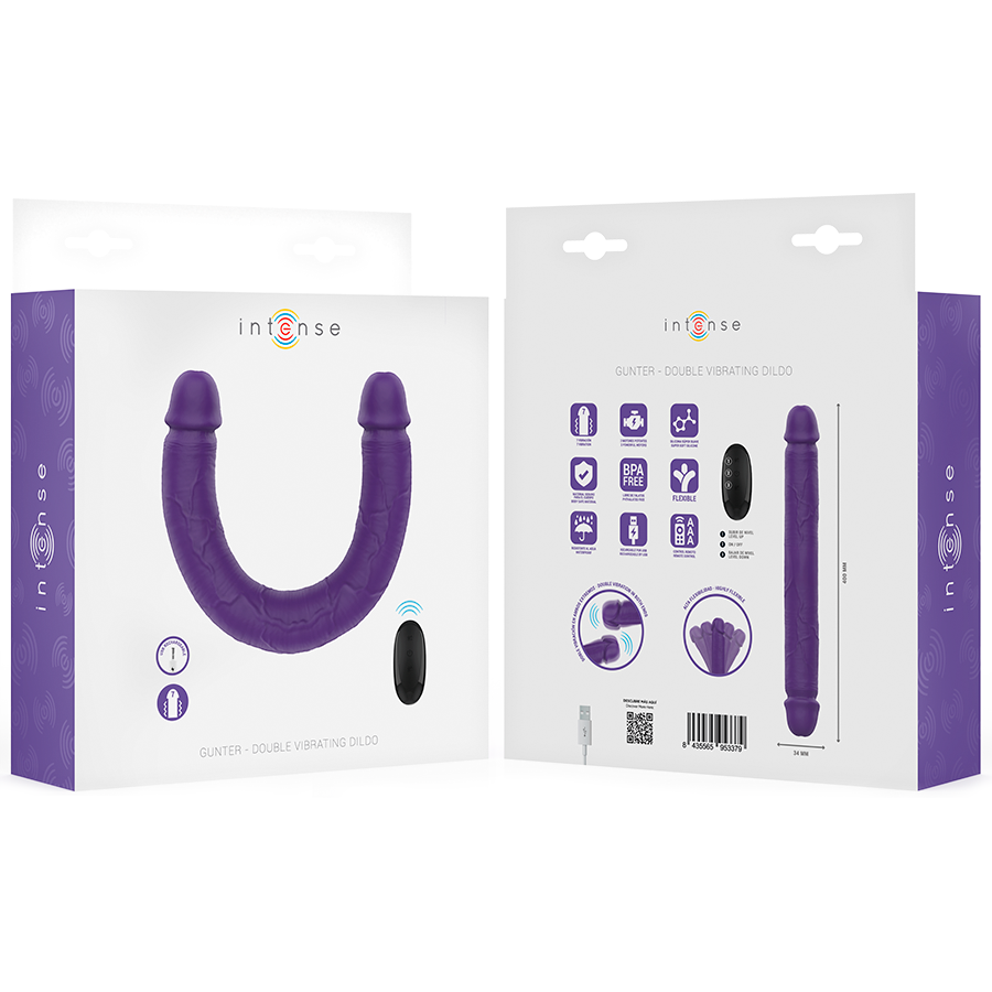 DILDO VIBRATOR DOUBLE-HEAD GUNTER