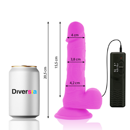 DILDO VIBRATOR DIVERSIA PURPLE