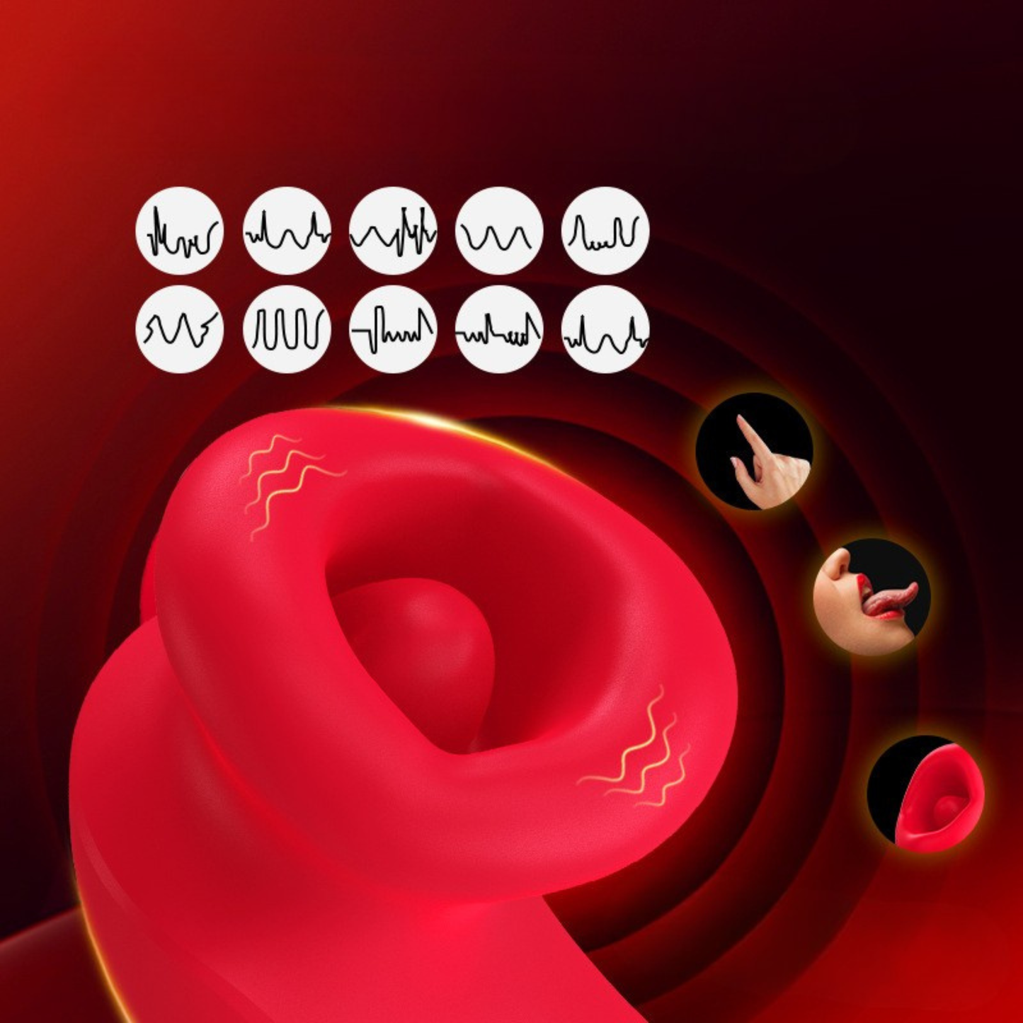 CLITORIAL STIMULATOR SUCTION KISS